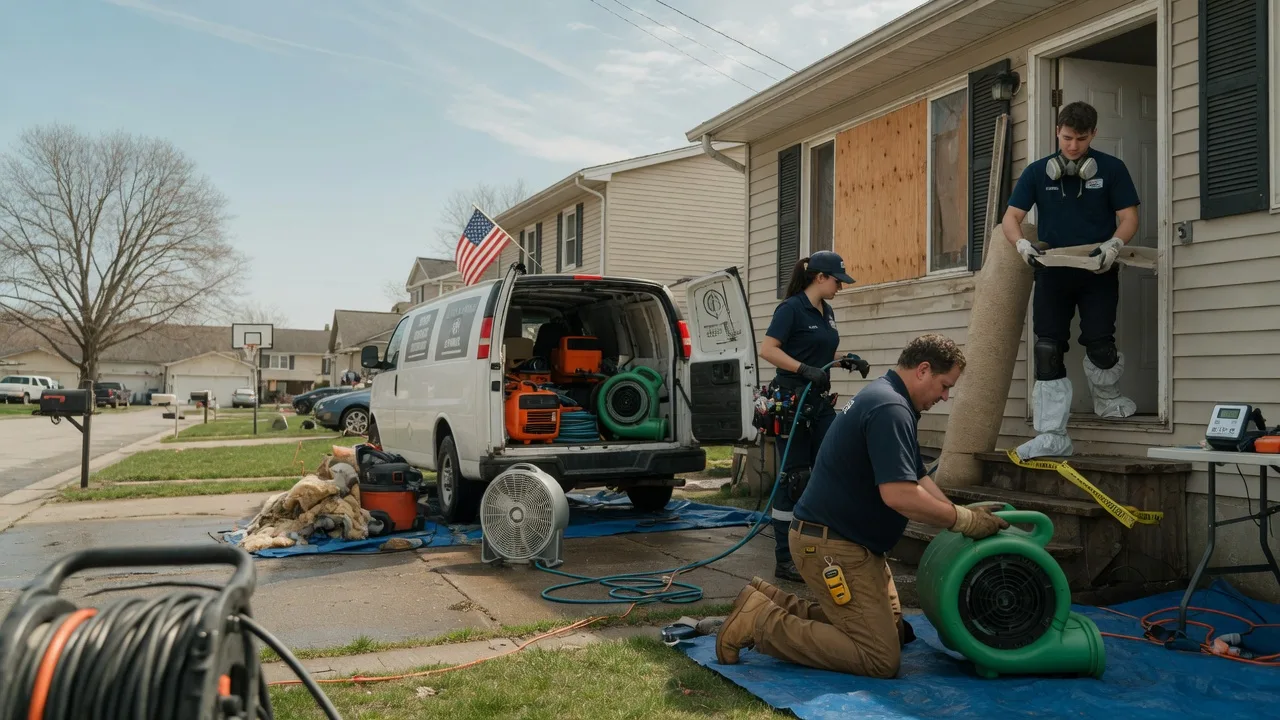 Water Damage Restoration in Columbia, IL near me